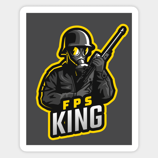 FPS King Magnet by Dead Presidents Studio